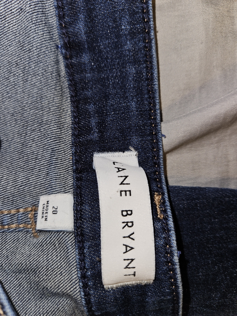 Lane Bryant Dark Wash Denim Jeans - Blue